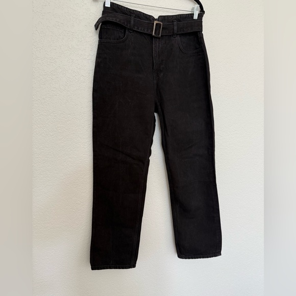Cynthia Belted High Rise Straight Jeans - Picture 5 of 8